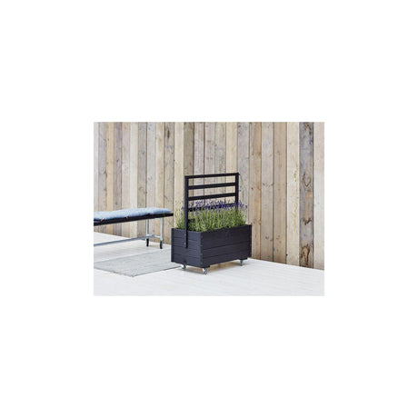 Flower box w/Spaljé PLUS 48x105x88 black