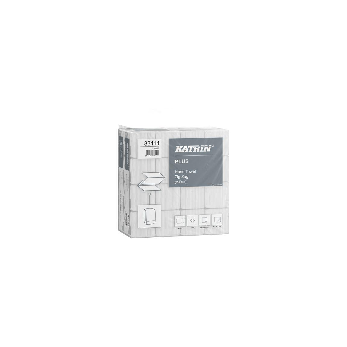 Towel KATRIN Plus ZZ 1-ply 6000/pack