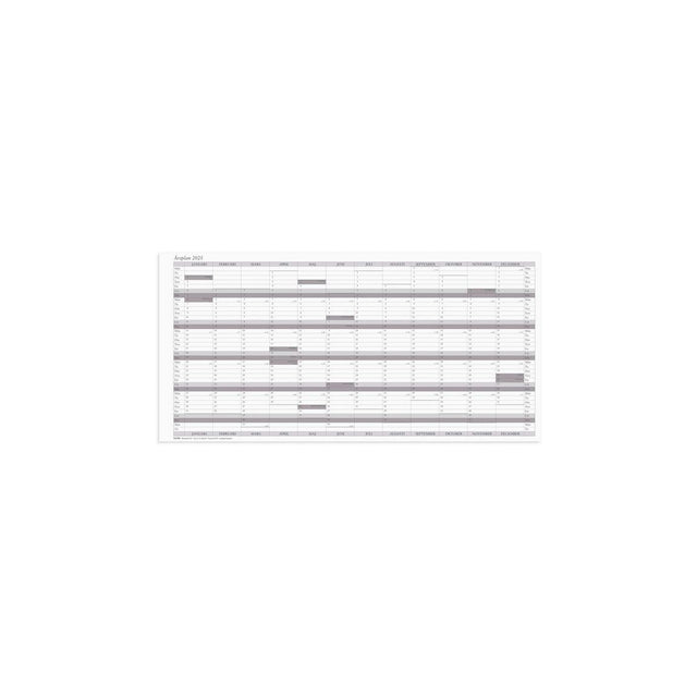 Wall calendar Annual plan 2025 5/fp