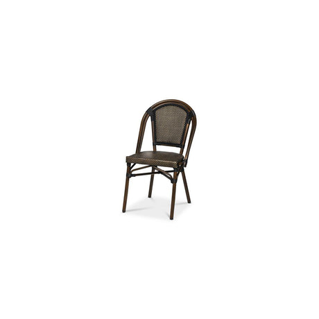 Chair PARIS Texteline black/brown