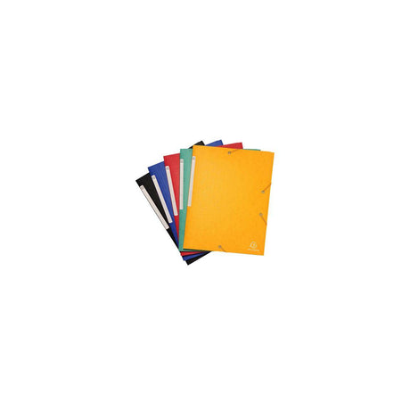Rubber band folder EXACOMPTA 3-kl 425g black.