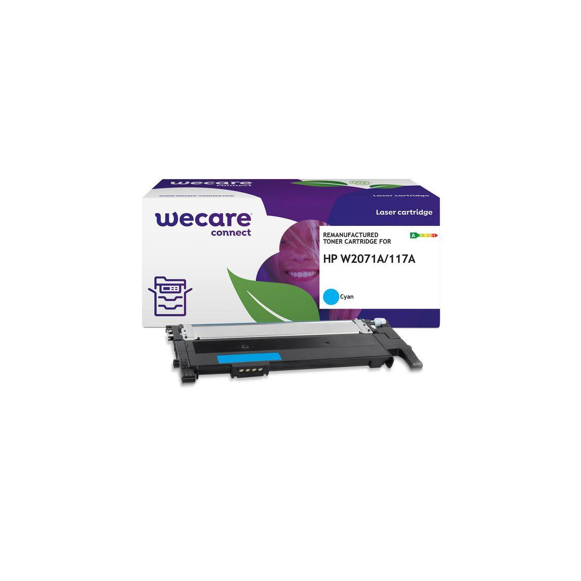 Toner WECARE HP W2071A 117A 1K cyan