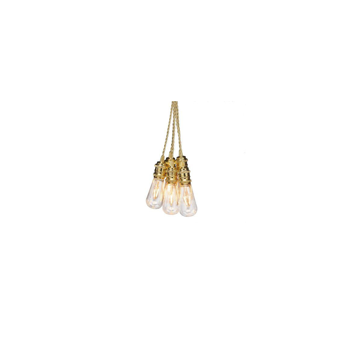 Light string 8 amber LED E27 3,5m gold