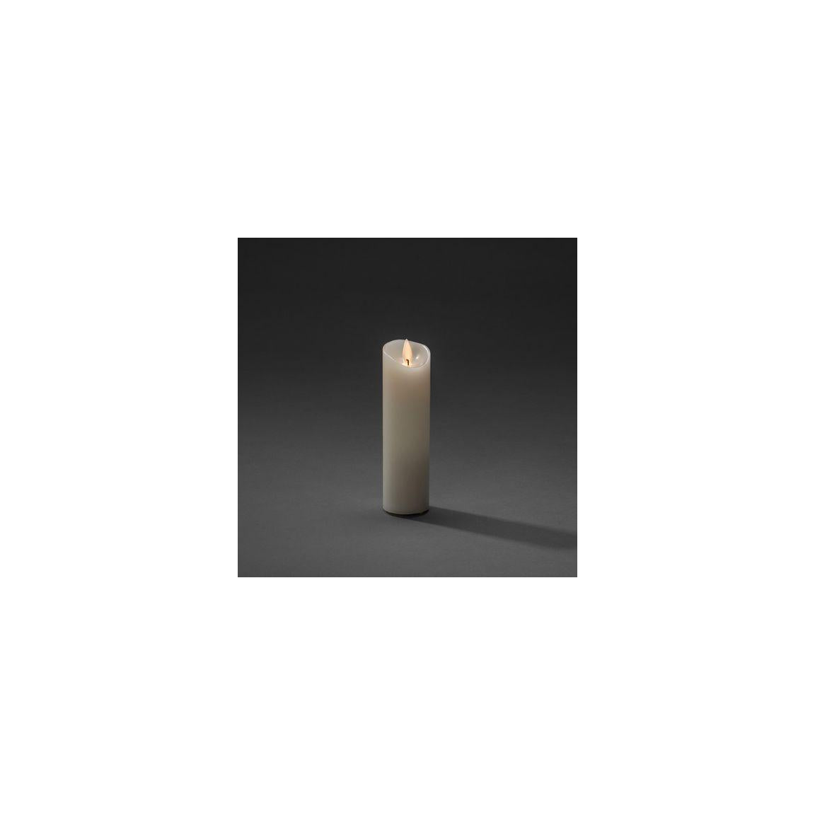Wax candle 5x17.8 cm LED white