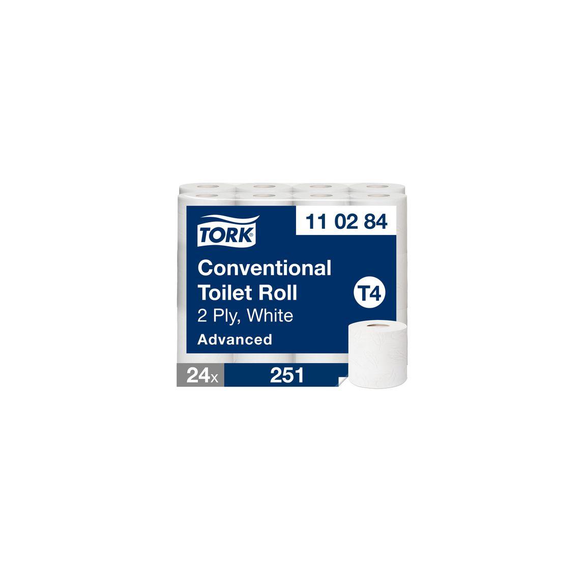 Toilet paper TORK Adv T4 2-ply 24/pack