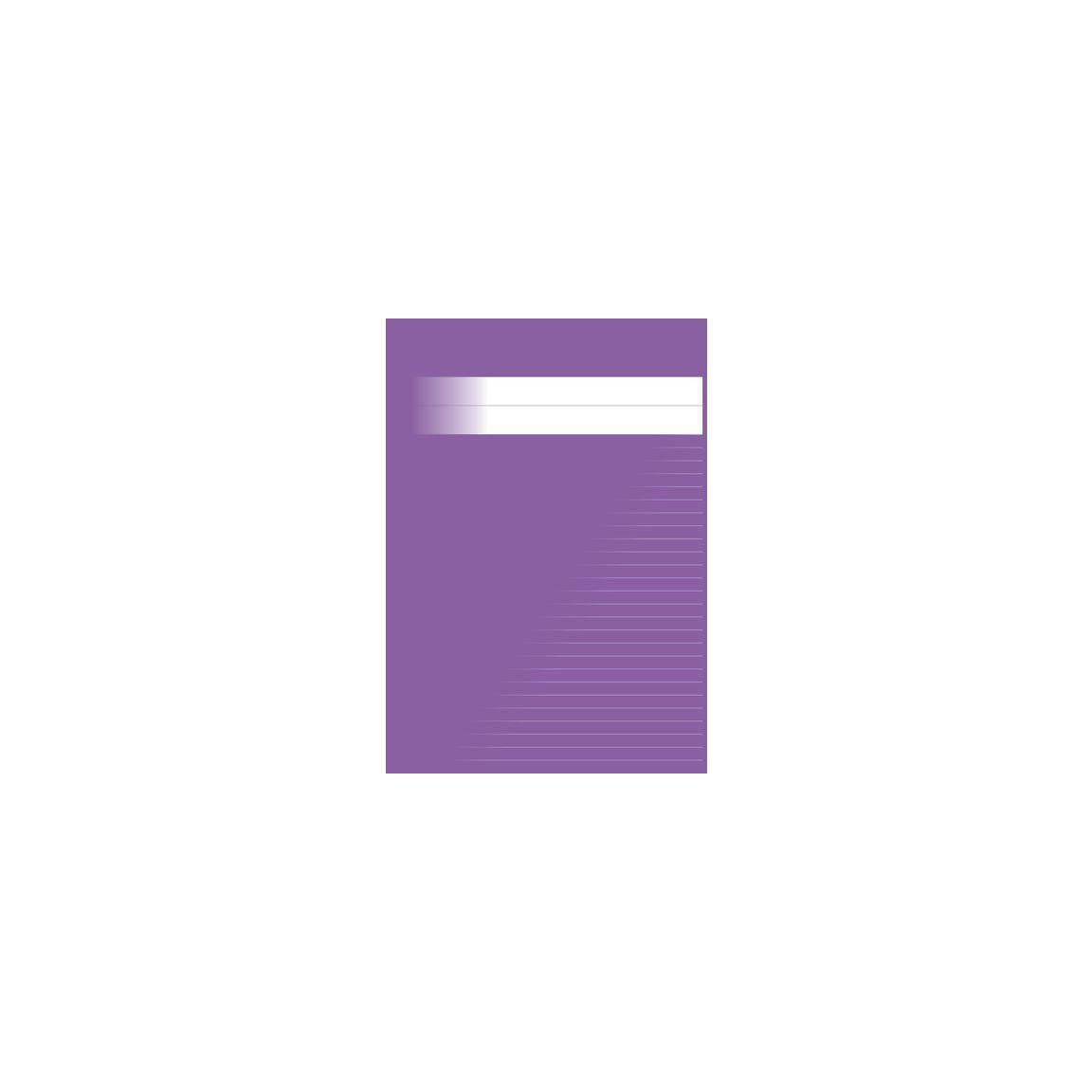 Exercise book A4 ruled 8,5mm purple 120/pack