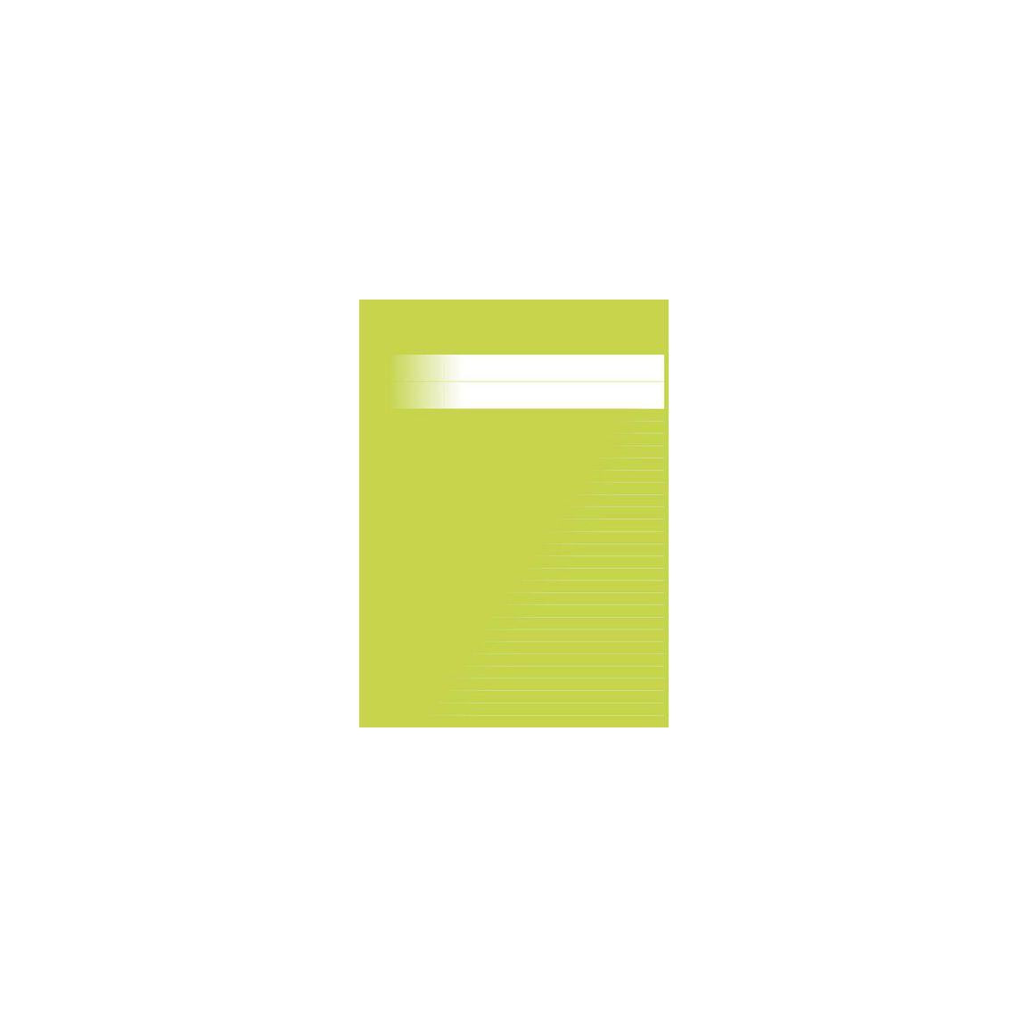 Exercise book A4 ruled 8,5mm light green 120/pack
