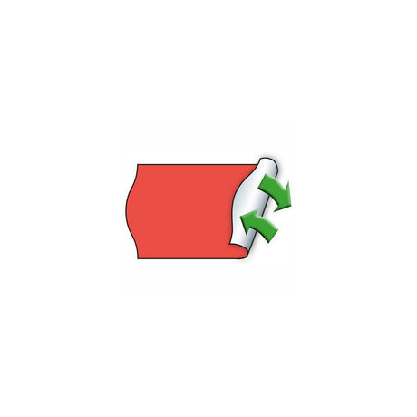 Label METO removable26x16mm red 6000/pc