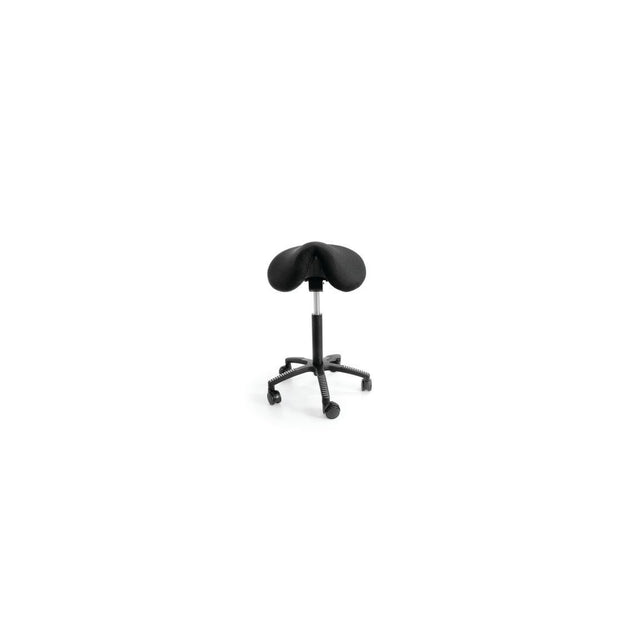 Saddle seat SOFT fabric black
