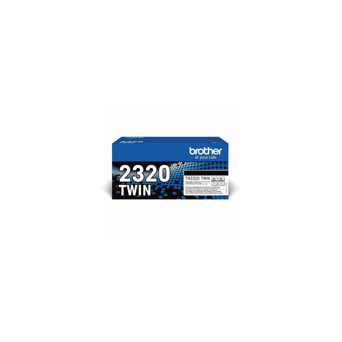 Toner BROTHER TN2320 2x2,6K black 2/pack