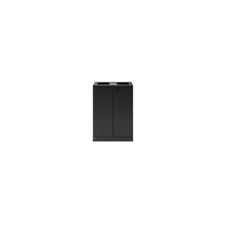 Waste disposal BICA 2x65L open grey