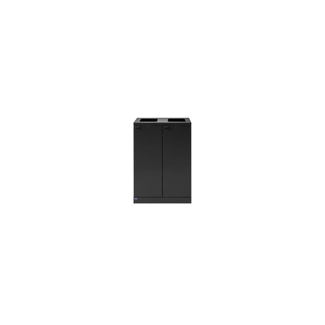Waste disposal BICA 2x65L open grey