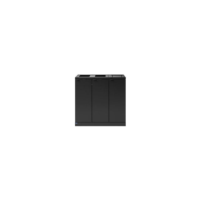 Waste disposal BICA 3x65L combo grey