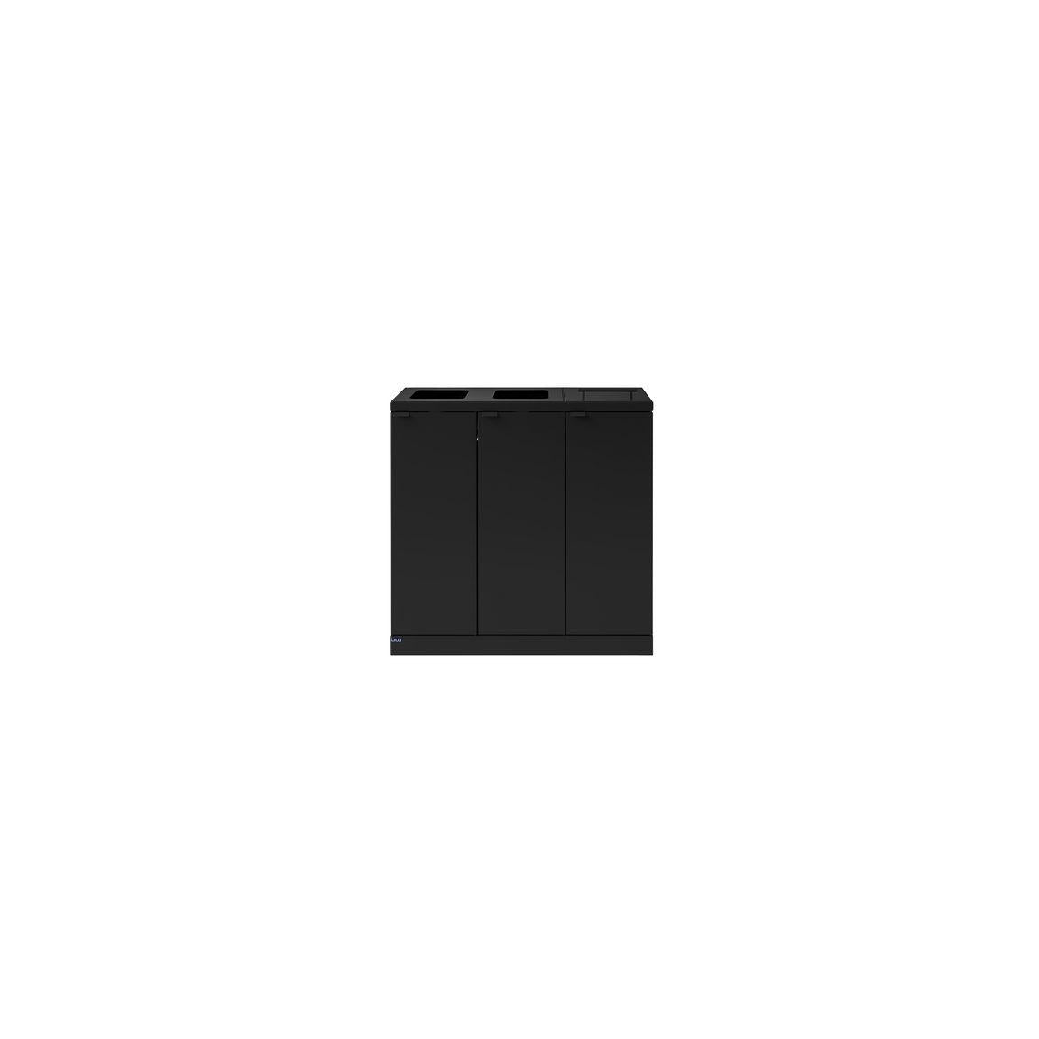Waste disposal BICA 3x65L combi black