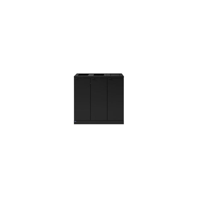 Waste disposal BICA 3x65L combi black