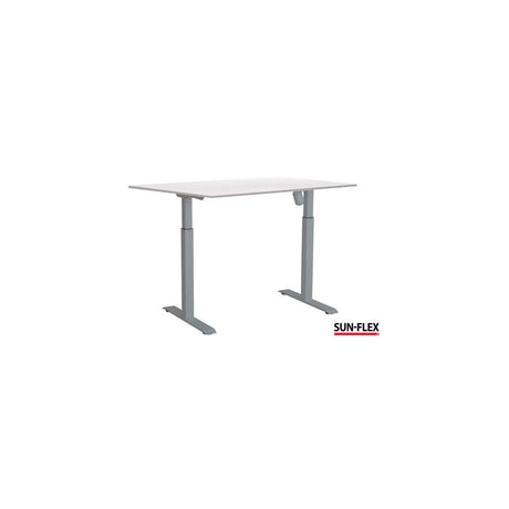 Table SUN-FLEX I height adjustable 120x80 grey/white