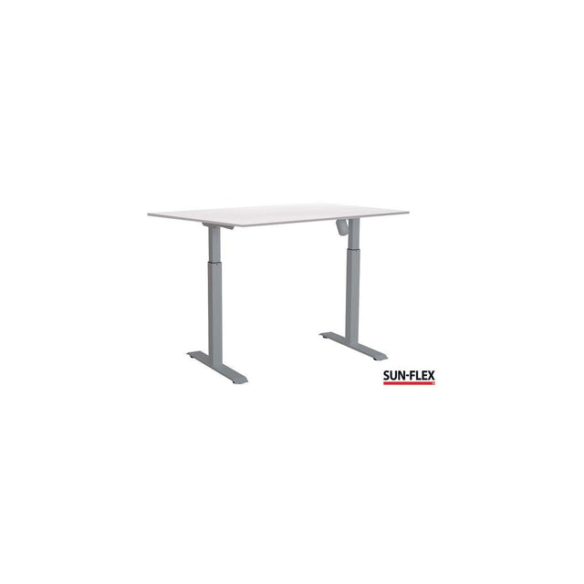 Table SUN-FLEX II height adjustable 120x80 grey/white
