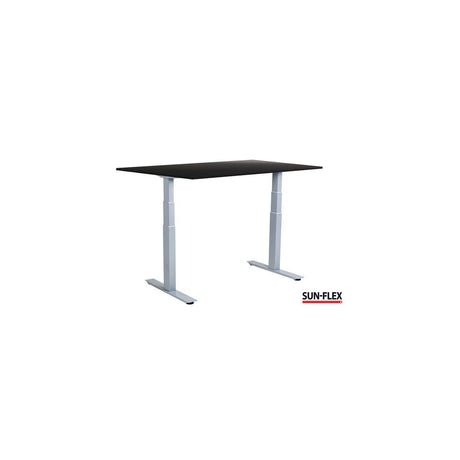 Table SUN-FLEX VI height adjustable 120x80 grey/black