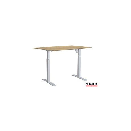 Table SUN-FLEX I height adjustable 120x80 white/bear