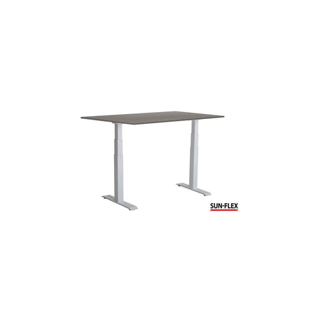 Table SUN-FLEX VI height adjustable 120x80 white/grey