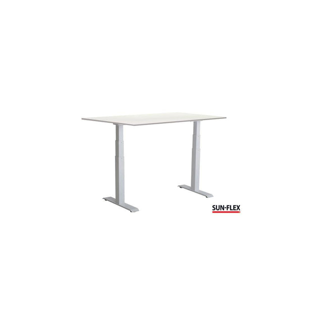 Table SUN-FLEX VI height adjustable 120x80 white/white