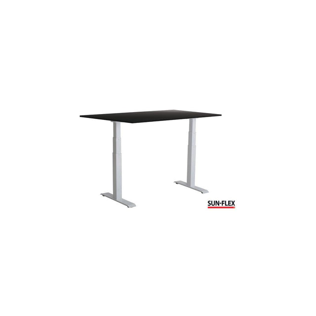 Table SUN-FLEX VI height adjustable 120x80 white/black