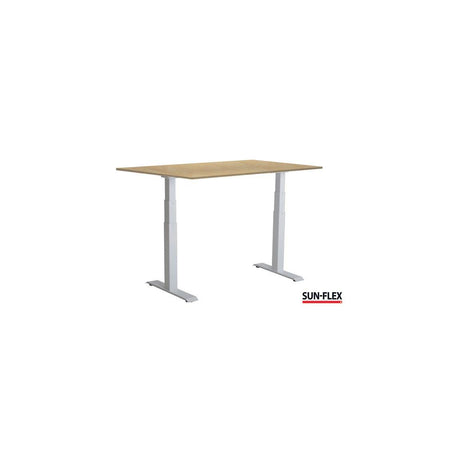 Table SUN-FLEX VI height adjustable 120x80 white/beige