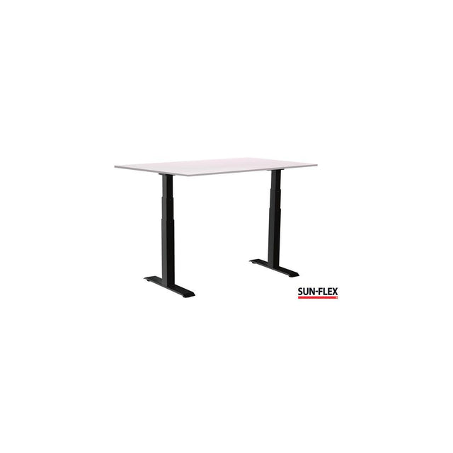 Table SUN-FLEX VI height adjustable 120x80 black/white