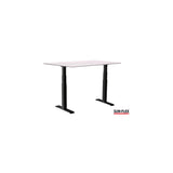 Table SUN-FLEX VI height adjustable 120x80 black/white