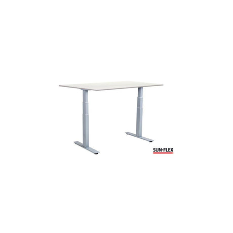 Table SUN-FLEX VI height adjustable 140x80 grey/white