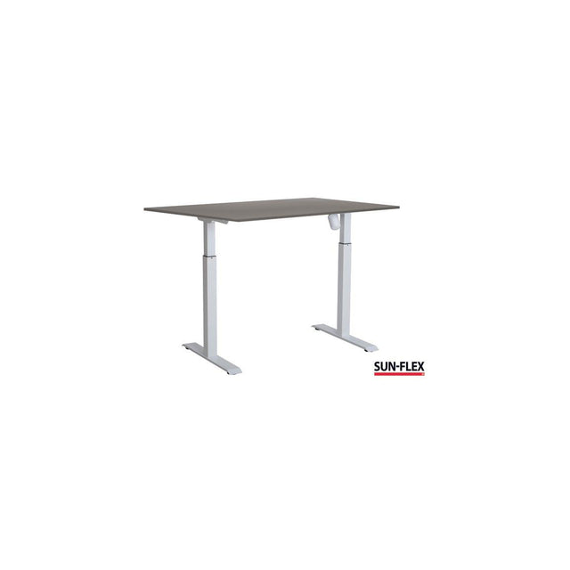 Table SUN-FLEX I height adjustable 140x80 white/grey