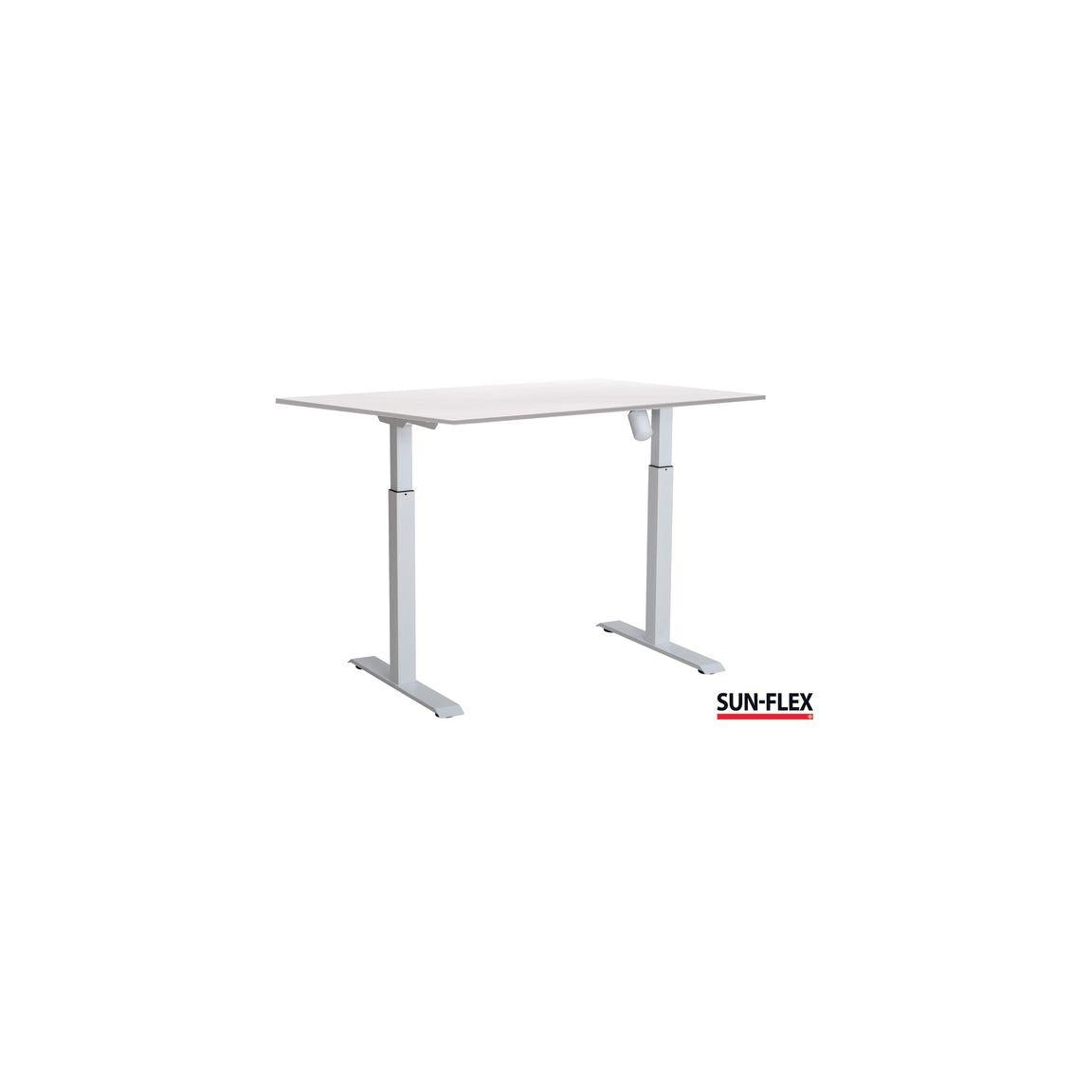 Table SUN-FLEX I height adjustable 140x80 white/white