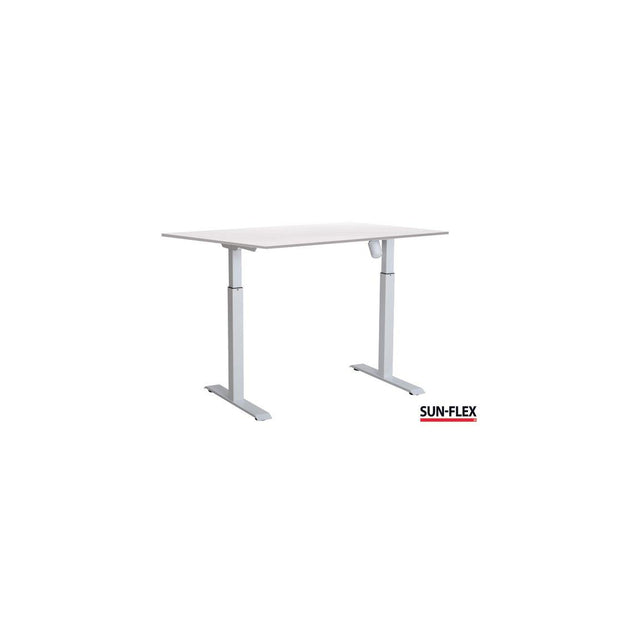 Table SUN-FLEX I height adjustable 140x80 white/white