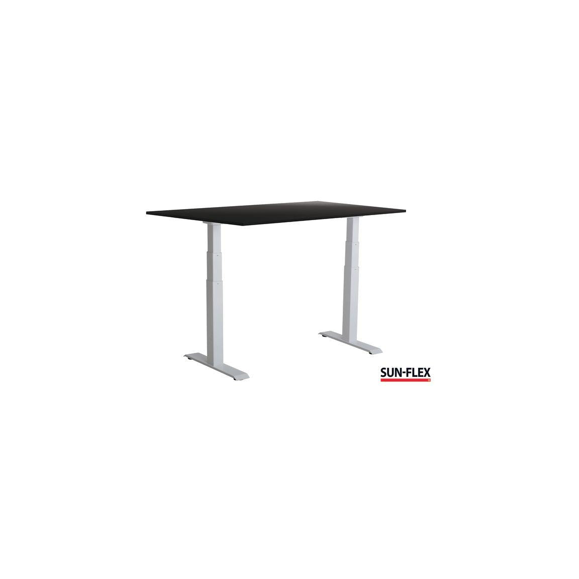 Table SUN-FLEX VI height adjustable 160x80 white/black