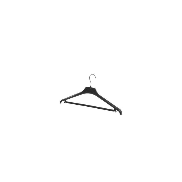 Plastic gallows ALBA 20/pack black