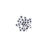 Plastic eyes PET black/white 300/pack