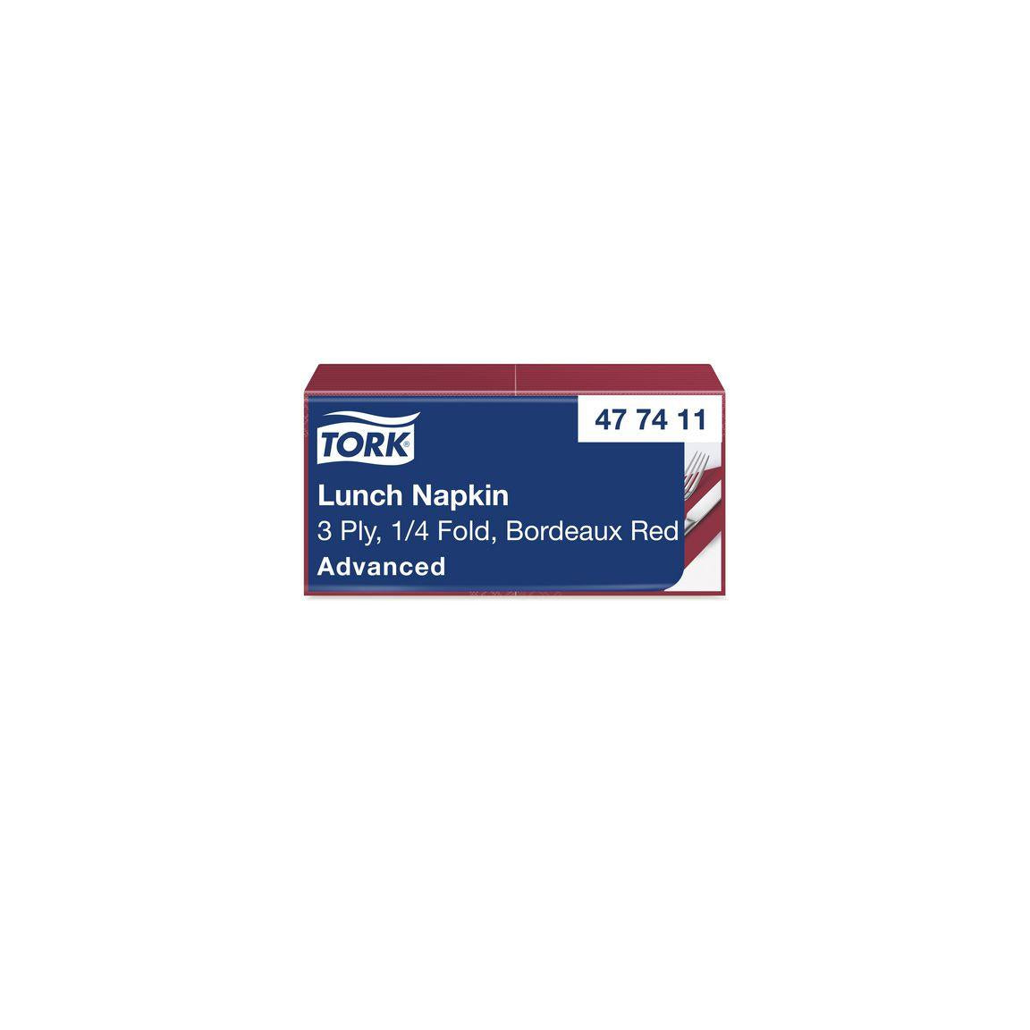 Napkin TORK Soft 3-ply burgundy 150/pack