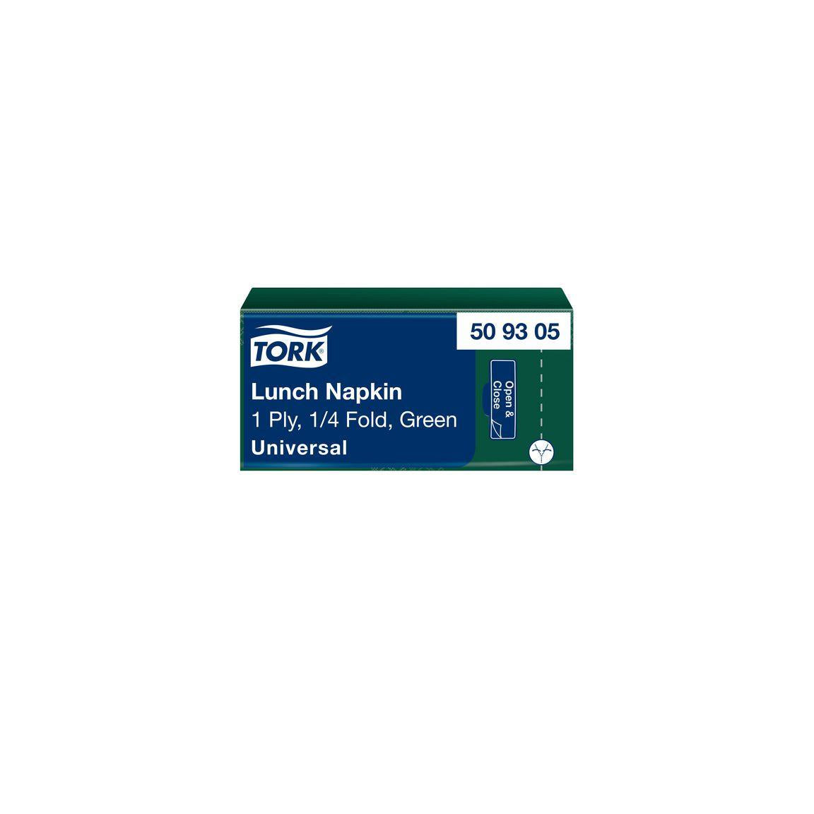 Napkin TORK Lunch 1-ply w.green 500/pack