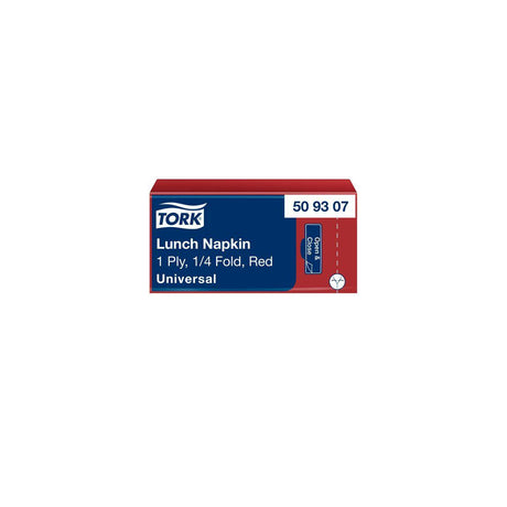 Napkin TORK Lunch 1-ply red 500/pack