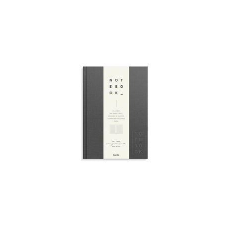 Ant.bok BURDE A5 textile line dark grey