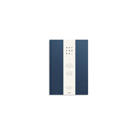 Ant.bok BURDE A4 textile line dark blue