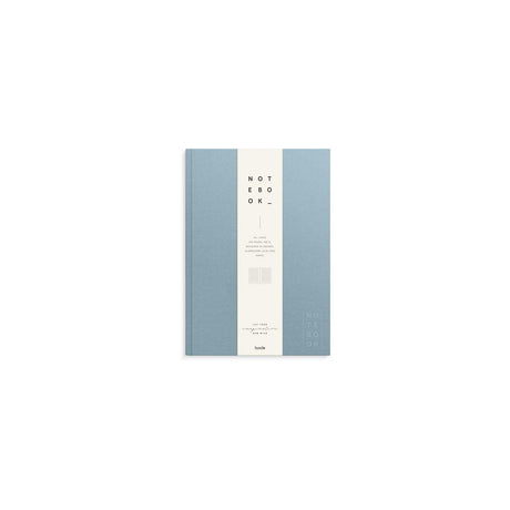 Ant.bok BURDE A4 textile line light blue