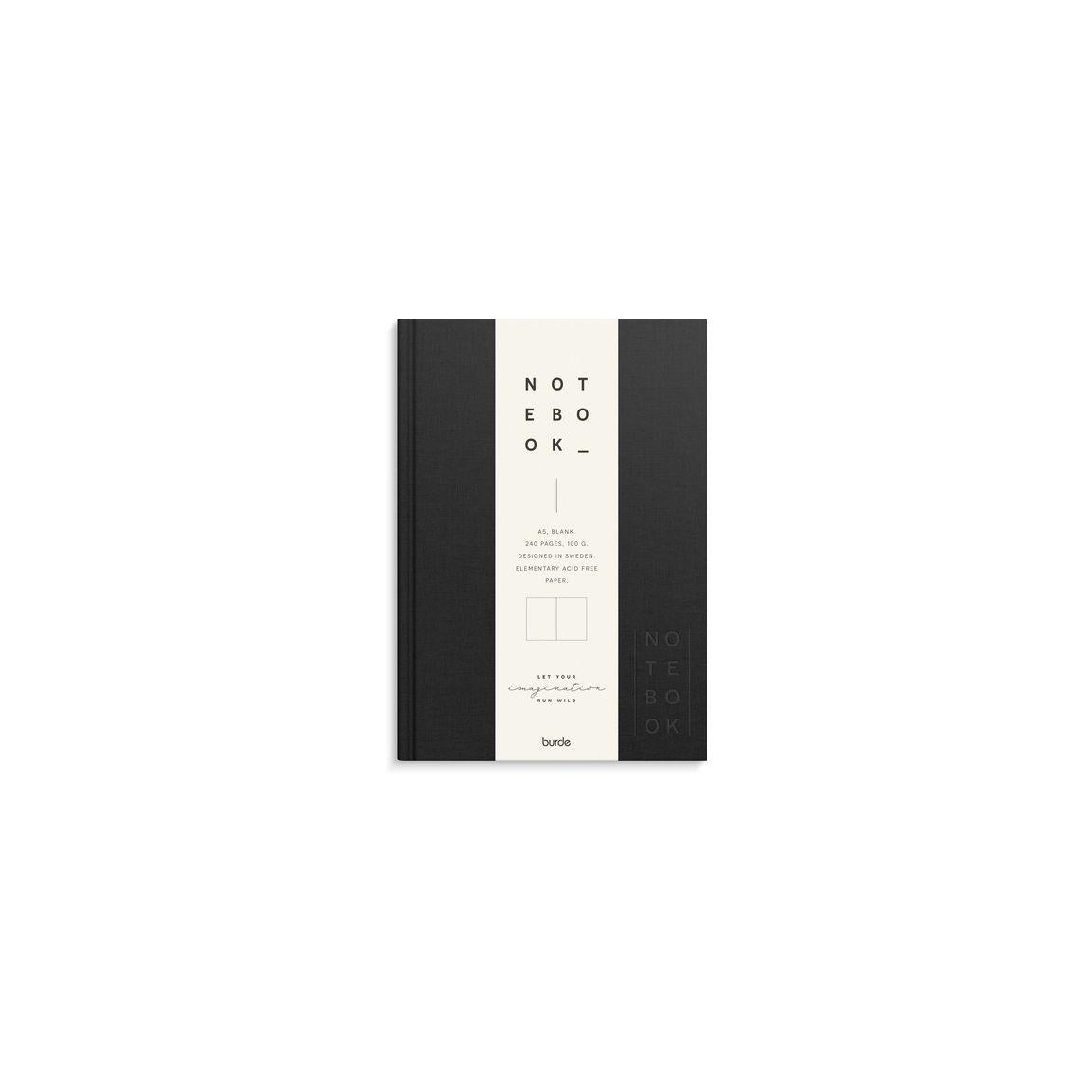 Ant.bok BURDE A5 textile olinj black