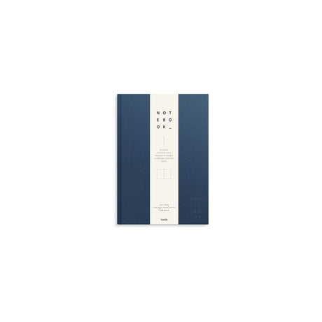 Ant.bok BURDE A4 textile olinj dark blue