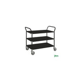 Table trolley 3 shelves black