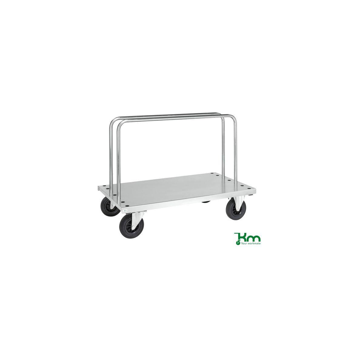 Disc cart with braked wheels incl.2 brackets