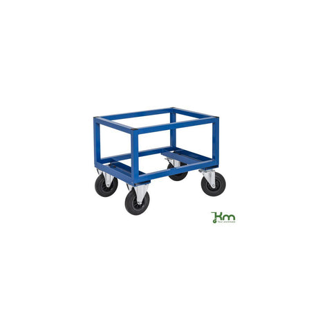 Half pallet trolley fixed 1200x800mm blue