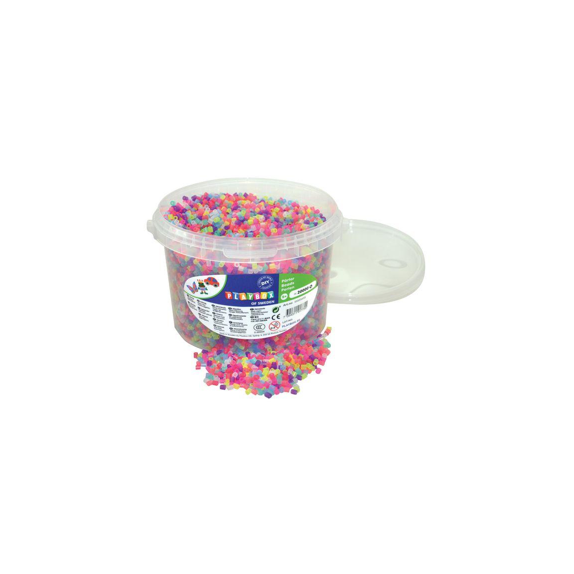 Tube beads glitter 20 000pcs/pc