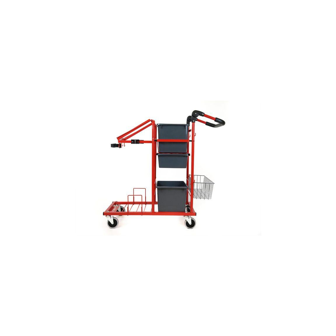 Cleaning trolley NORDEX Pop red