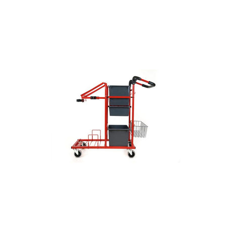 Cleaning trolley NORDEX Pop red